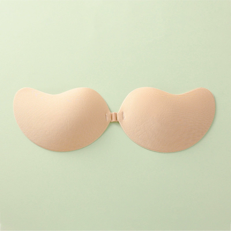 Seamless Women's Invisible Bras Thin Silicone Strapless Bra without Steel Ring Soft Mango Cup Bra for Daily, Wedding Dress