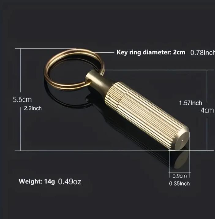 Mini Brass Capsule Pocket Knife, Multifunctional Portable Keychain Knife Multifunctional Tool Key Chain For Outdoor Survival Eme C-282