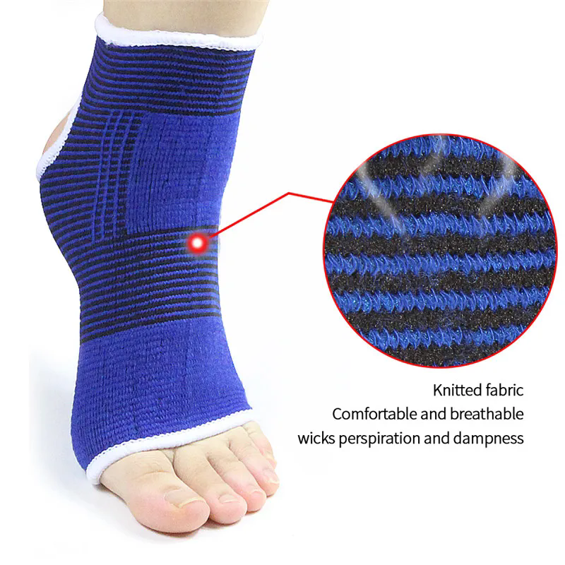 1 Pair Super Soft Ankle Support Protection Gym Running Protection Foot Bandage Elastic Ankle Brace Guard Sport Fitness Support E-284