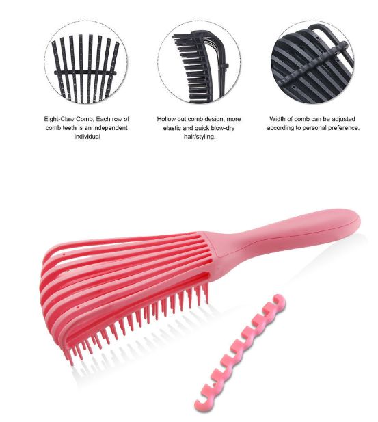 1pc Hair Brush For Scalp Massage, Untangling Brush, Hair Comb, Untangling Brush, Curly Hair Brush, Salon For Men And Women