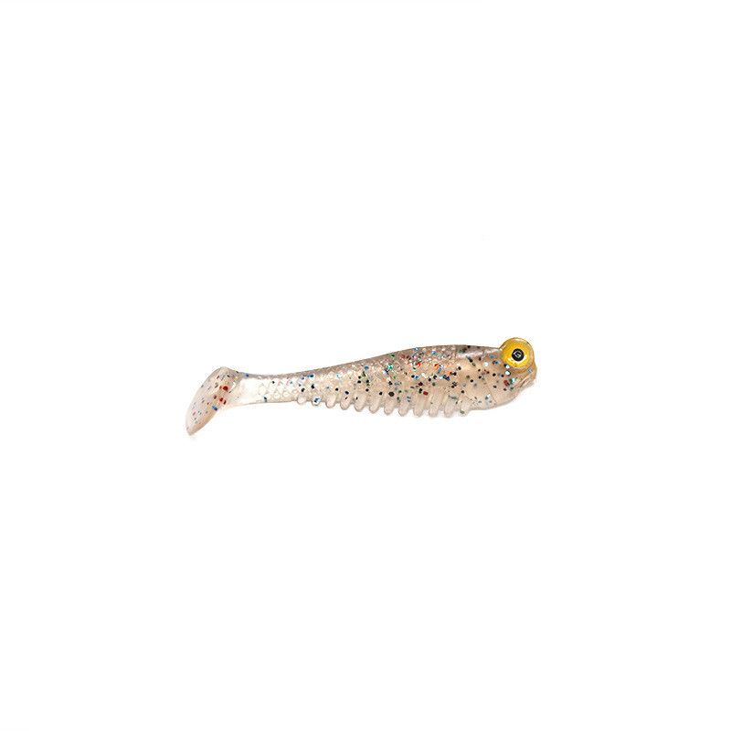 20pcs/bag 5cm 1.3g Lure Soft Luminescent Tail In T Realistic Imitation Fish Bait For Fishing Gear Night Fishing Equipment