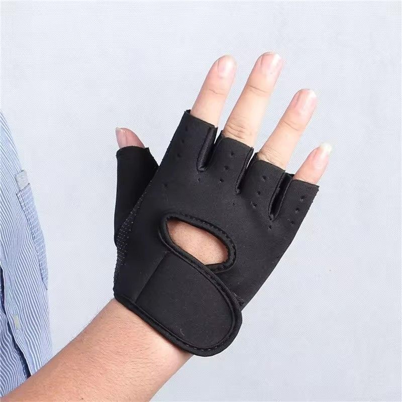Fitness Gym Gloves for Men Neoprene Anti-Slip Shockproof Breathable Half Finger Gloves Cycling CrossFit Weight Lifting Gloves O--4--3