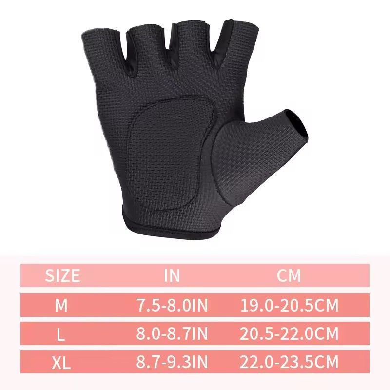 Fitness Gym Gloves for Men Neoprene Anti-Slip Shockproof Breathable Half Finger Gloves Cycling CrossFit Weight Lifting Gloves O--4--3