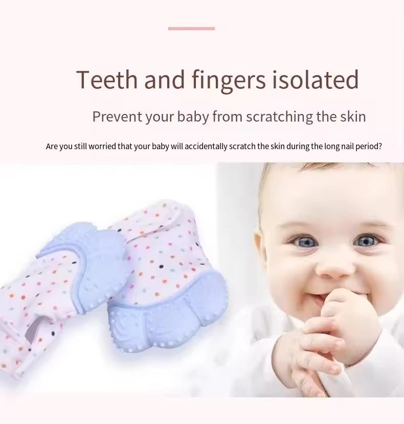 Baby Teethers Chewing Toy Teething Glove Silicone Tooth Aniti-bite Infant Hand Teether Pacifiers Breastfeeding For Newborn L-22-7