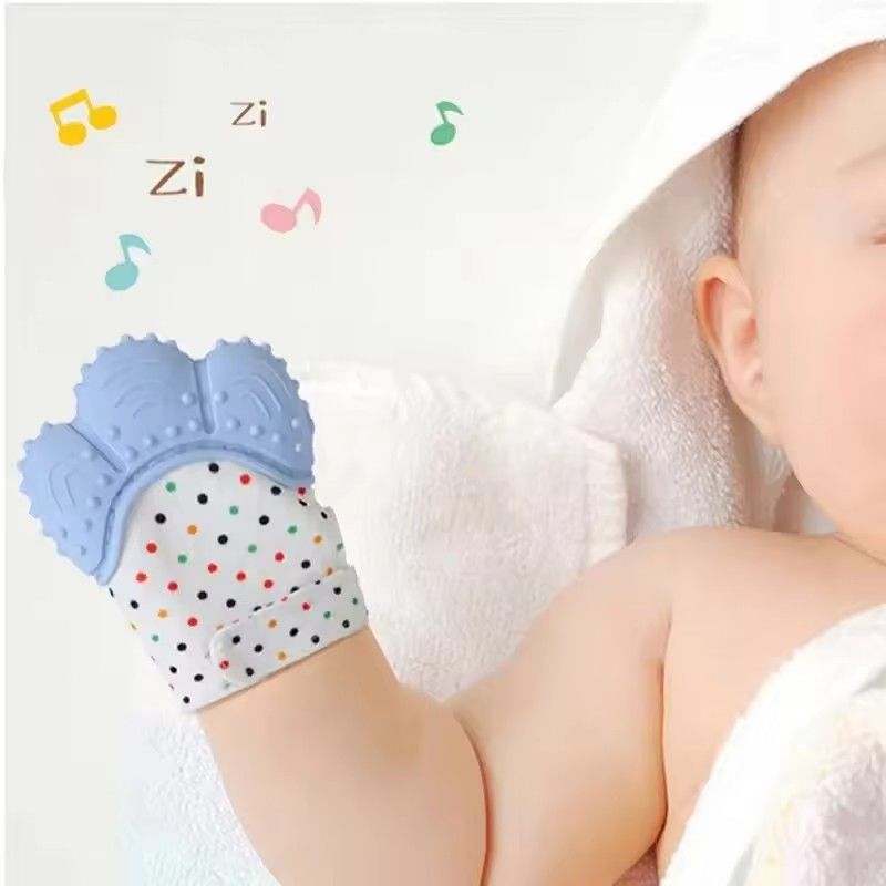 Baby Teethers Chewing Toy Teething Glove Silicone Tooth Aniti-bite Infant Hand Teether Pacifiers Breastfeeding For Newborn L-22-7