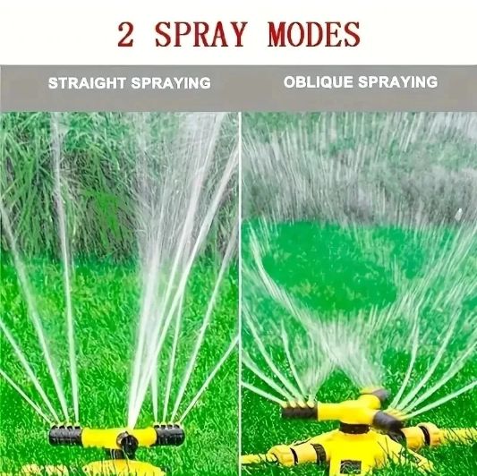 360 Degree Automatic Rotating Water Pipe Set, Lawn & Garden Sprayer, Large Area Coverage, Irrigation Sprayer