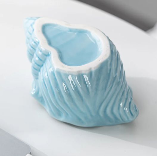 Ceramic Ashtray With Creative Personality, Trend for Home, Living Room, Wind Protection, fly ash, Large Shell Storage Ornament