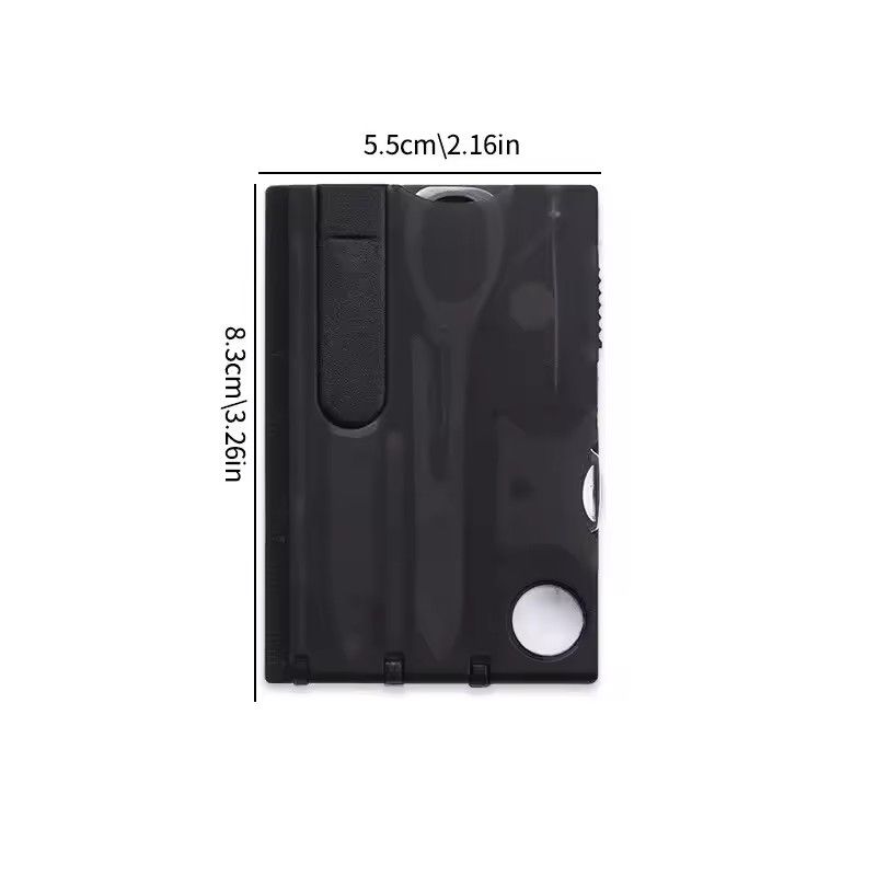 Outdoor Camping Multifunctional Knife Card Combination Multi-purpose Survival Tool Beauty Suit with Lamp Tool Card.