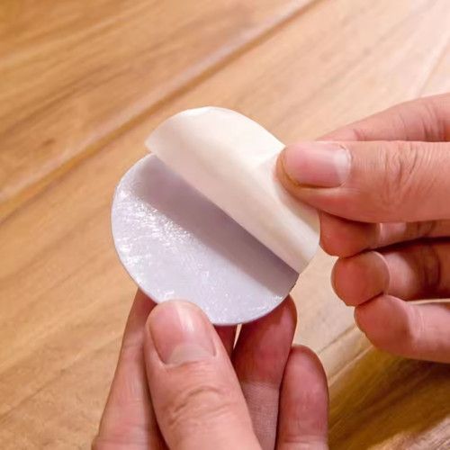10pcs Door Stopper with Handle, Door Stopper, Practical Wall Sticker, Soft Rubber, Shockproof, Silent Home Sticker
