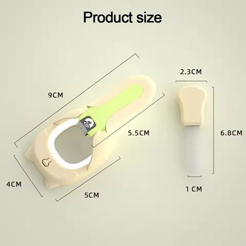 Fashionable Baby Nail Clippers With LED Lights/magnifying Glasses, Practical Splash Proof Nail Trimmers, Nail Care Tools