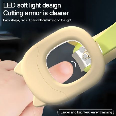 Fashionable Baby Nail Clippers With LED Lights/magnifying Glasses, Practical Splash Proof Nail Trimmers, Nail Care Tools