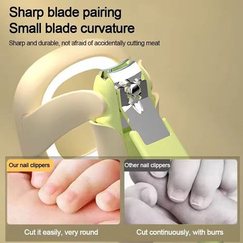 Fashionable Baby Nail Clippers With LED Lights/magnifying Glasses, Practical Splash Proof Nail Trimmers, Nail Care Tools