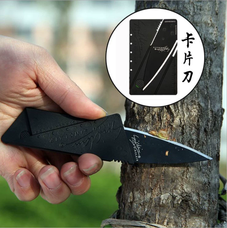 1pc Multi functional card knife, portable outdoor knife, folding knife