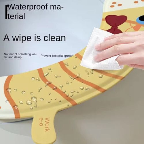 1 Pair of Reusable Cartoon Toilet Seat Cushions for all Seasons, Waterproof for Children's Toilet Seat Cushions