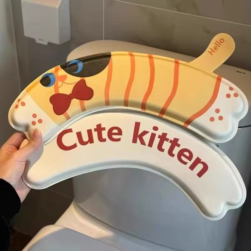 1 Pair of Reusable Cartoon Toilet Seat Cushions for all Seasons, Waterproof for Children's Toilet Seat Cushions