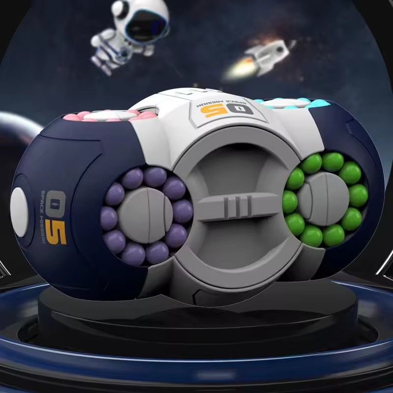 Fingertip Magic Cube Bead Stress Relieving Puzzle Game, Magic Bean Eight Sided Rotating Gyroscope, Children's Puzzle Toy