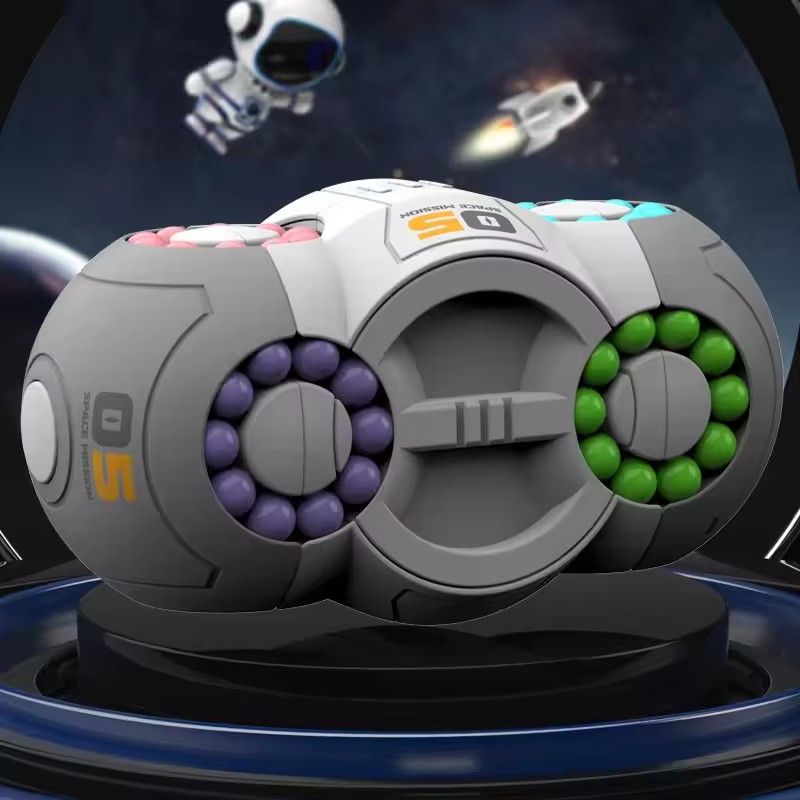 Fingertip Magic Cube Bead Stress Relieving Puzzle Game, Magic Bean Eight Sided Rotating Gyroscope, Children's Puzzle Toy