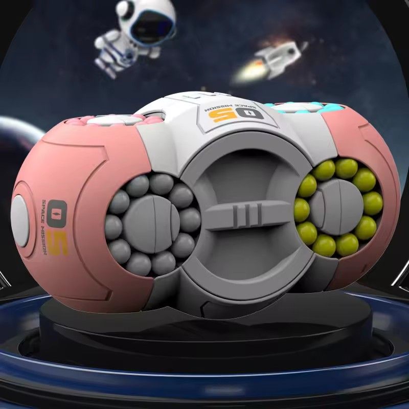 Fingertip Magic Cube Bead Stress Relieving Puzzle Game, Magic Bean Eight Sided Rotating Gyroscope, Children's Puzzle Toy