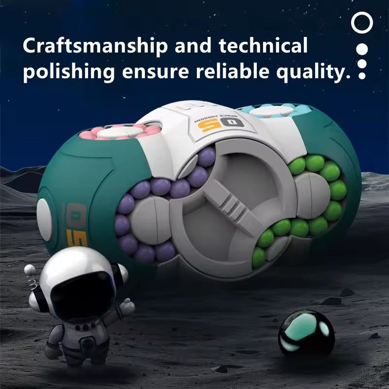 Fingertip Magic Cube Bead Stress Relieving Puzzle Game, Magic Bean Eight Sided Rotating Gyroscope, Children's Puzzle Toy