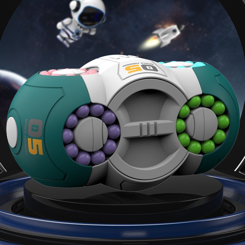 Fingertip Magic Cube Bead Stress Relieving Puzzle Game, Magic Bean Eight Sided Rotating Gyroscope, Children's Puzzle Toy