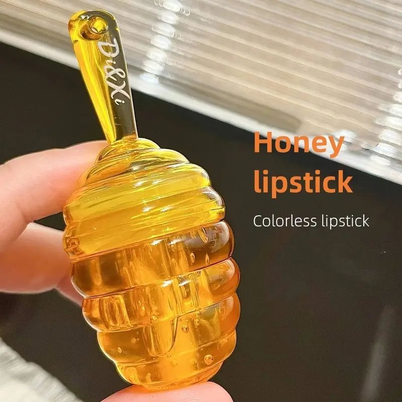 1pc Honey Pot Lip Oil Fresh Fruit Lip Balm Set Long Lasting Moisturizing Clear Lip Oil Liquid Lipstick Lipgloss Makeup Cosmetics B2-863