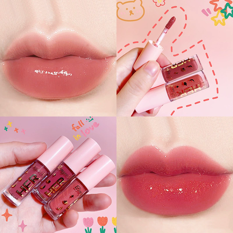 1Pcs Mirror Water Lip Gloss Lip Glaze Transparent Glass Lip Oil Waterproof Liquid LipstickLips Cosmetics B2-867
