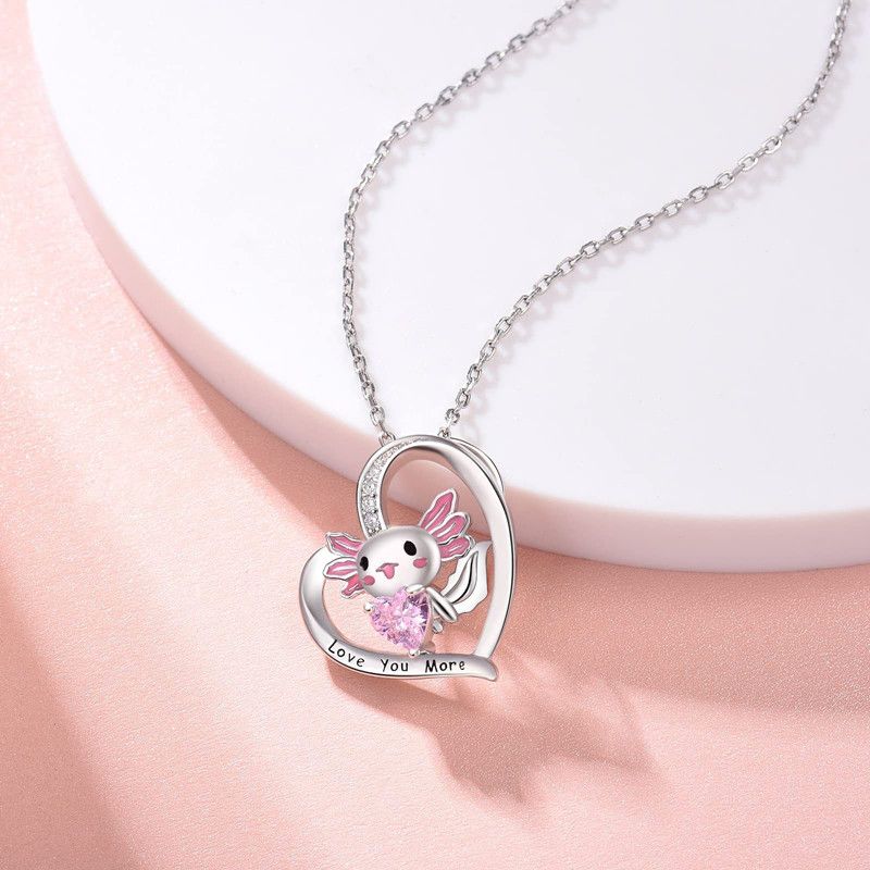 Cute Fashionable Heart Shaped Pendant Necklace with Delicate Imitation Diamonds, Necklace for Women, Perfect Gift for Girls