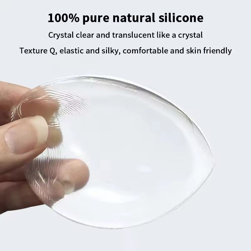 1 Pair of invisible Bikini Self-adhesive Thick Bra Waterproof Bra Silicone Breast Pad Breathable Underwear invisible Pad