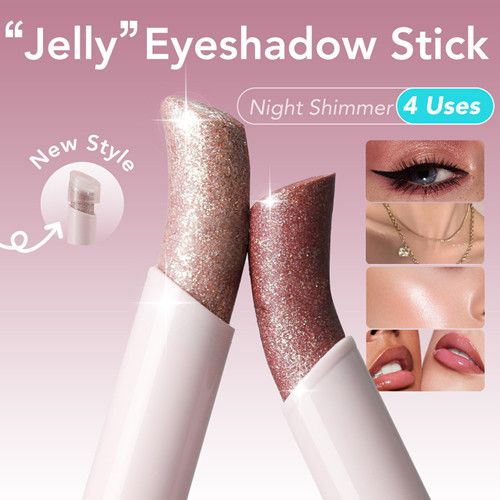 Jelly Eye Shadow Stick, Starlight,Pearl Light, Fine Flicker, Waterproof, Silkworm Pupa Contour, Cosmetics, Beauty Cosmetics