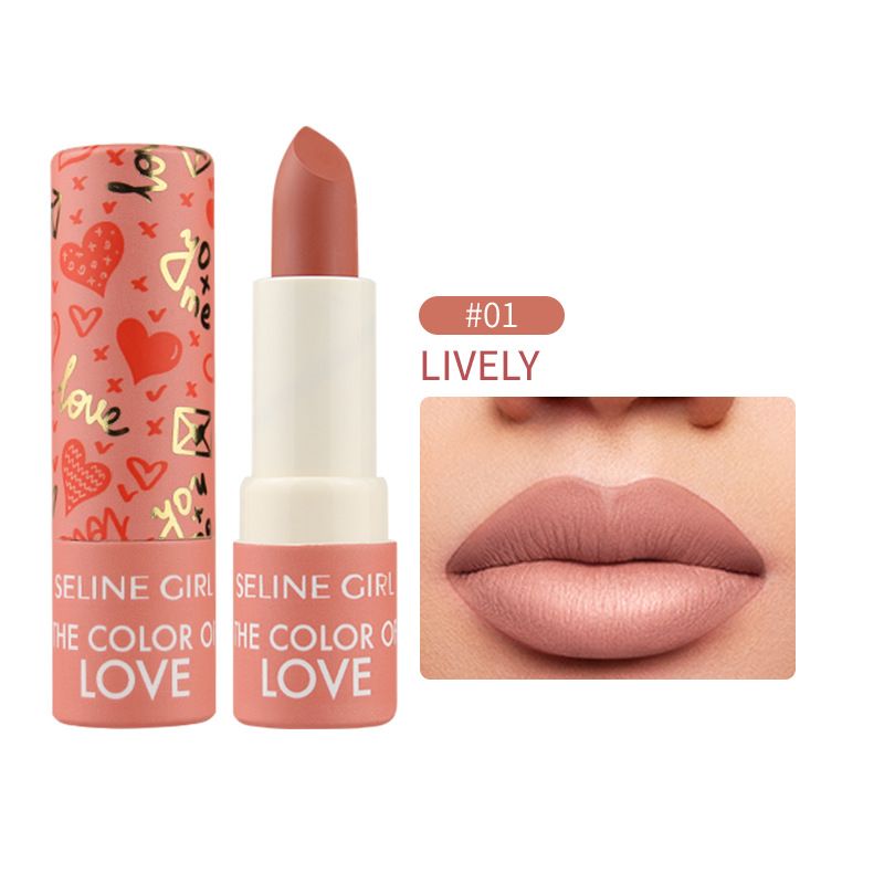 Natural 3D Lipstick Easy Coloring Moisturizing Lip Shine Water Resistant Lip Shine Makeup Woman Lipstick Cosmetics