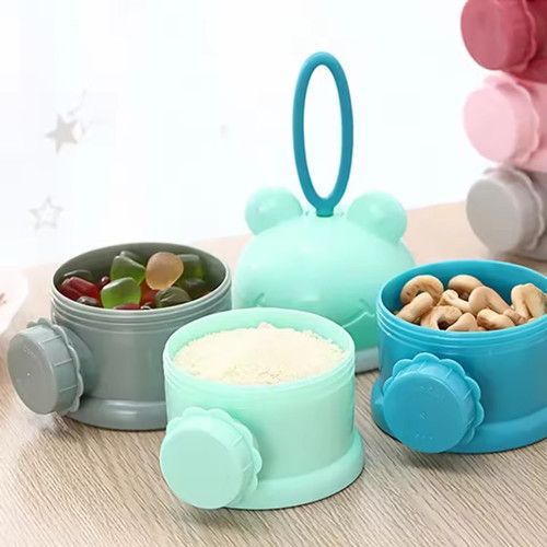 Large Capacity Baby Milk Powder Container With Strap, Baby Formula Dispenser, Stackable Food Storage Box, Portable Snack Box