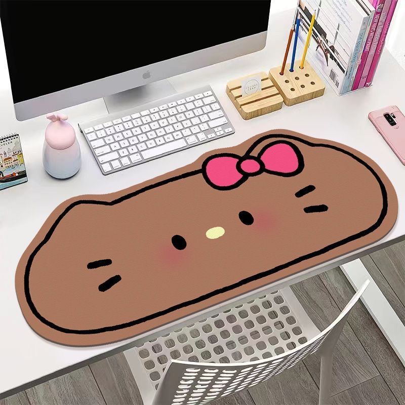 Large Kitty Mouse Mat, Water Resistant, Anti-Dirt, For Gaming Keyboard, Beautiful Anti-Slip Mouse Mats For Computer And Laptop