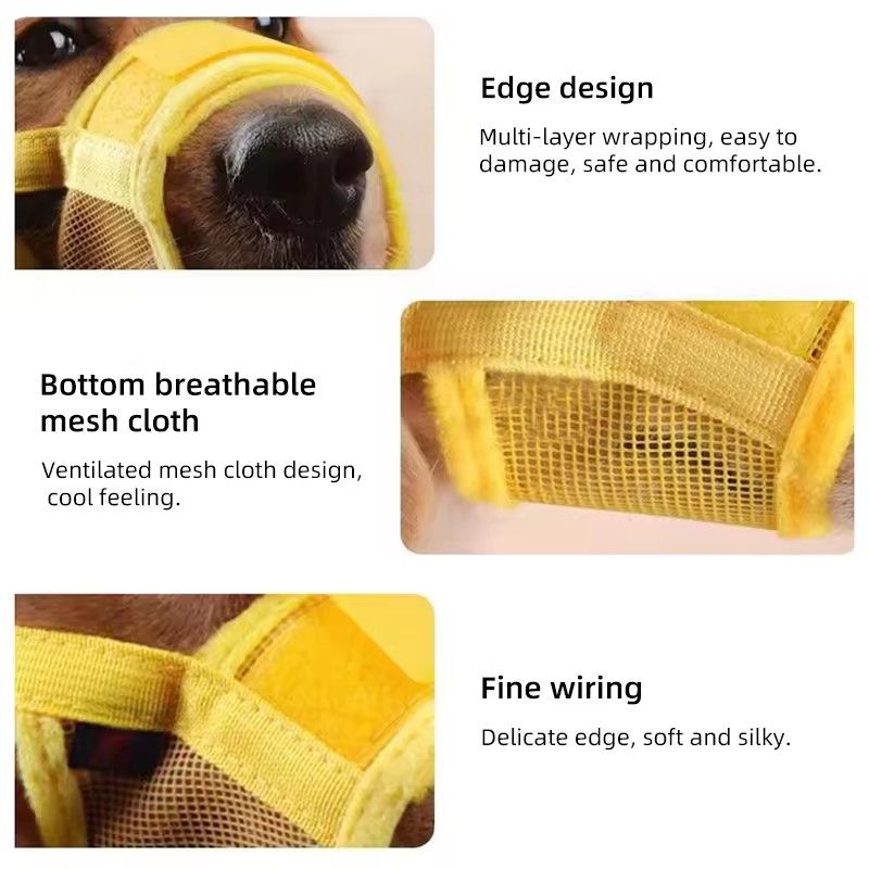 Anti-barking Nozzle for Dogs, Adjustable Mesh, Breathable, Pet Mouth Cover, Small and Medium dog Nozzle, Pet Anti Bite Products