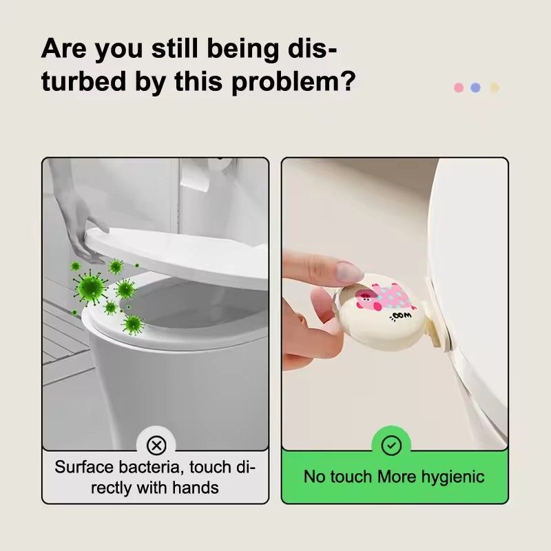 1pc Creative Toilet Seat Lid Lift with Manual Lift and Removal Function for Toilet, Bathroom Sanitary Accessory