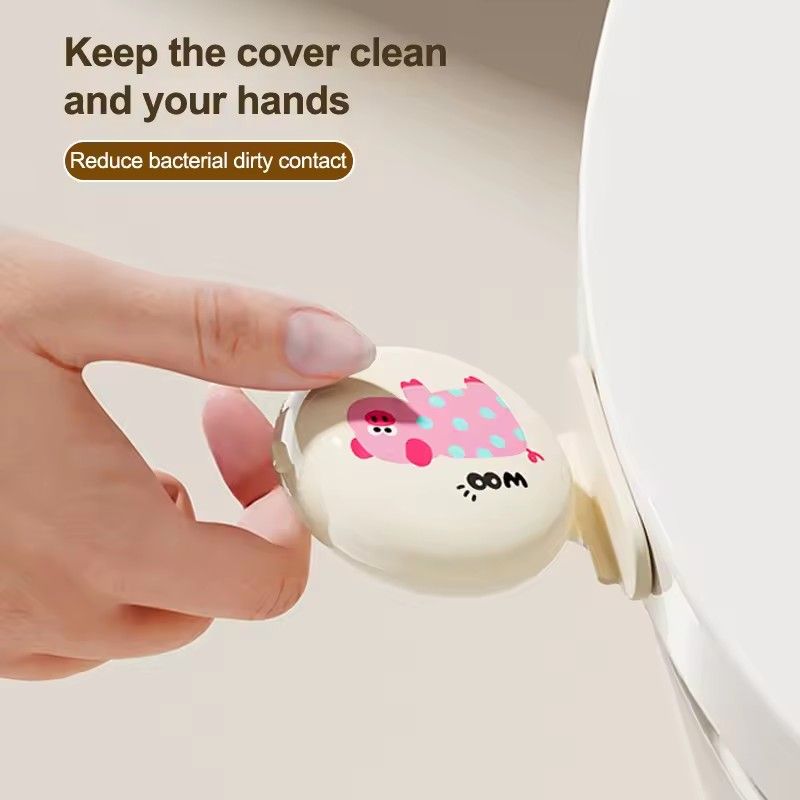1pc Creative Toilet Seat Lid Lift with Manual Lift and Removal Function for Toilet, Bathroom Sanitary Accessory