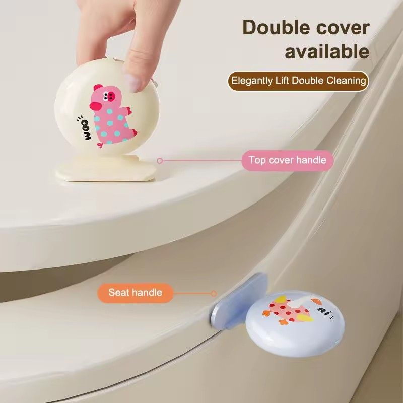 1pc Creative Toilet Seat Lid Lift with Manual Lift and Removal Function for Toilet, Bathroom Sanitary Accessory