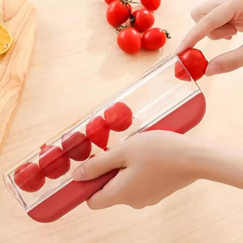 1pc Tomato Slicer, Grapes, Cherry, Fruits, Vegetables, Salad, Slicer Manual, Fruit and Vegetables Tool, Kitchen Utensils Slicer