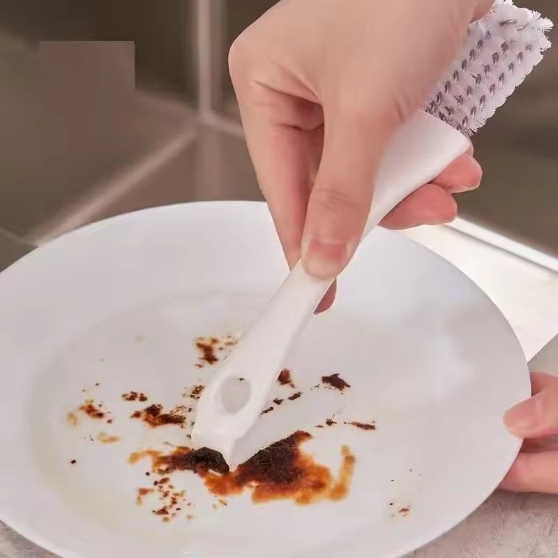 1pc Barbecue grill cleaning brush, multifunctional scraper, oven grate, baking tray, kitchen utensils, V-hook brush