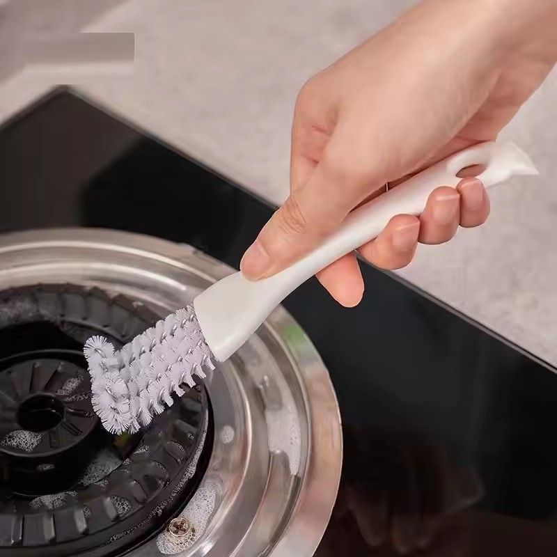 1pc Barbecue grill cleaning brush, multifunctional scraper, oven grate, baking tray, kitchen utensils, V-hook brush