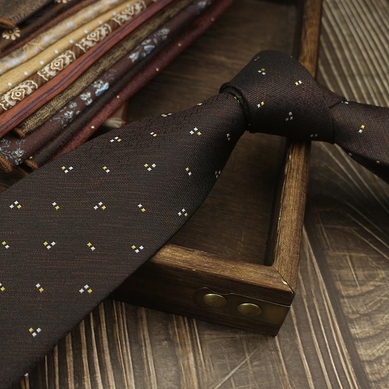 Retro Color Cee Italian Style 8CM Tie for Men, Casual Suit, Wedding Host, Business Tie for Wedding