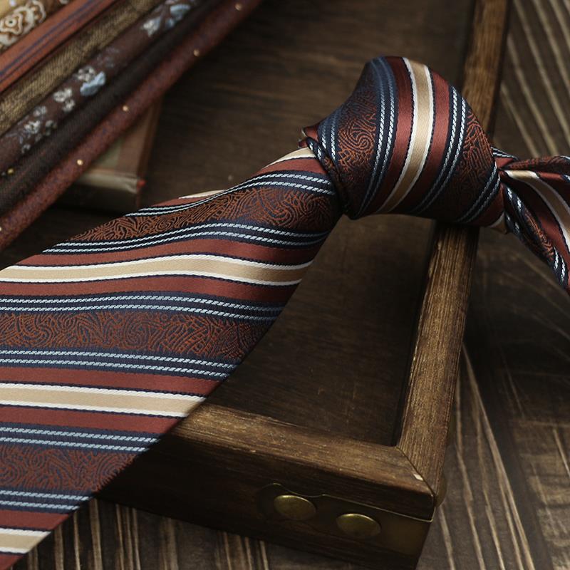 Retro Color Cee Italian Style 8CM Tie for Men, Casual Suit, Wedding Host, Business Tie for Wedding