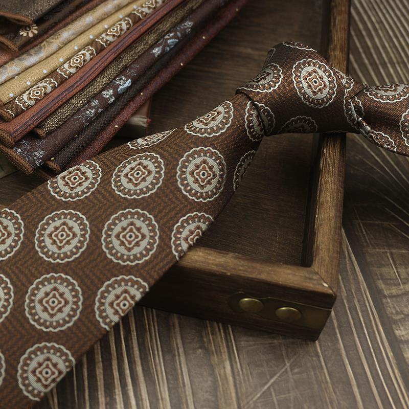 Retro Color Cee Italian Style 8CM Tie for Men, Casual Suit, Wedding Host, Business Tie for Wedding