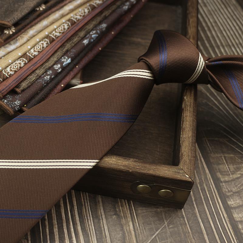 Retro Color Cee Italian Style 8CM Tie for Men, Casual Suit, Wedding Host, Business Tie for Wedding