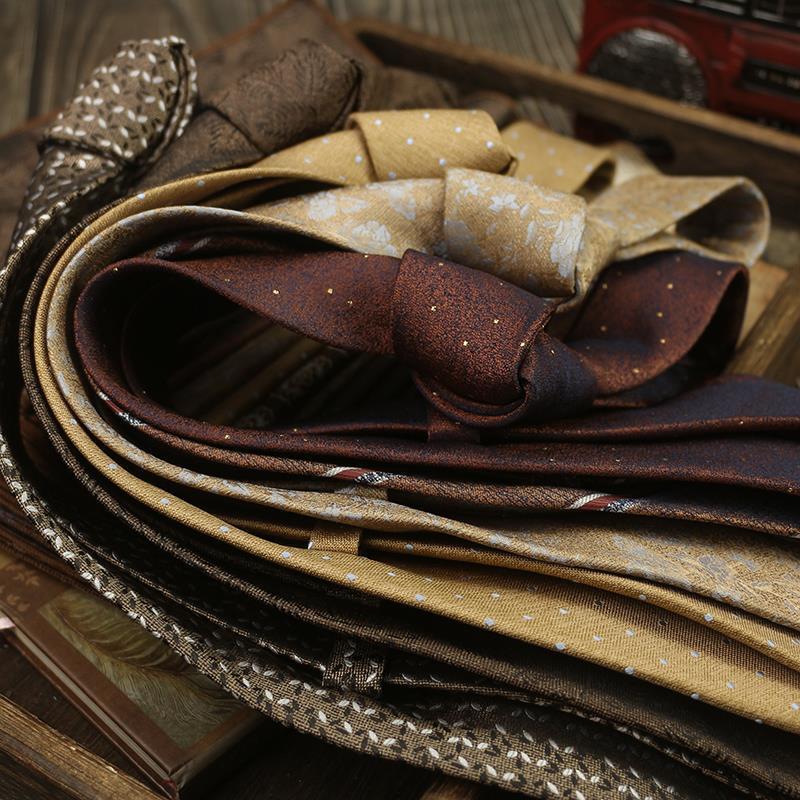 Retro Color Cee Italian Style 8CM Tie for Men, Casual Suit, Wedding Host, Business Tie for Wedding