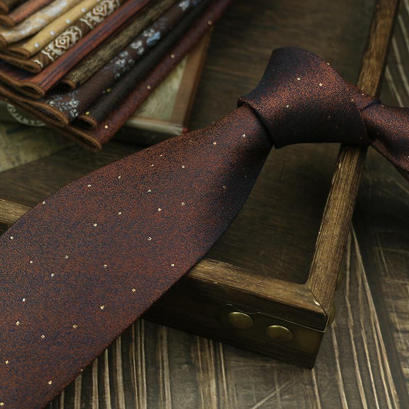 Retro Color Cee Italian Style 8CM Tie for Men, Casual Suit, Wedding Host, Business Tie for Wedding