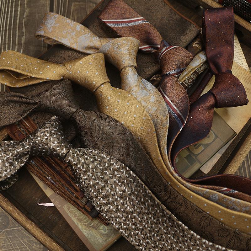 Retro Color Cee Italian Style 8CM Tie for Men, Casual Suit, Wedding Host, Business Tie for Wedding