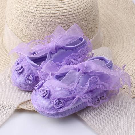 Baby New Born Girls Shoes Toddler Baby Soft Sole Slip Shoes Female Baby Lace Bow Princess Pink Shoes