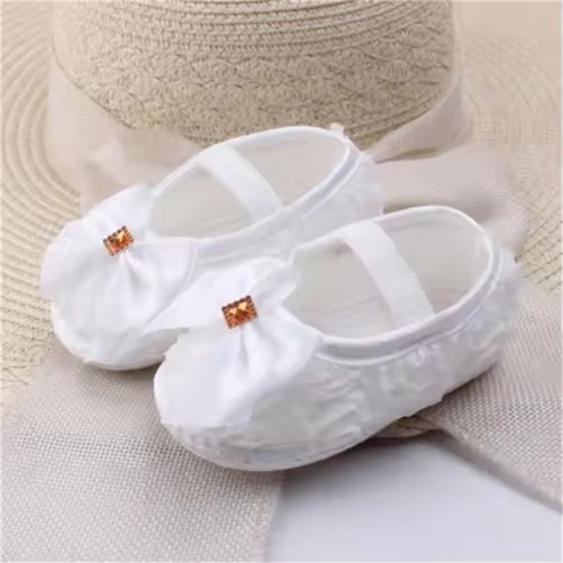 Baby Girls Shoes Noble Bow Flower Princess Shoes Infant Soft Sole Shoes Toddler Girl Shoes