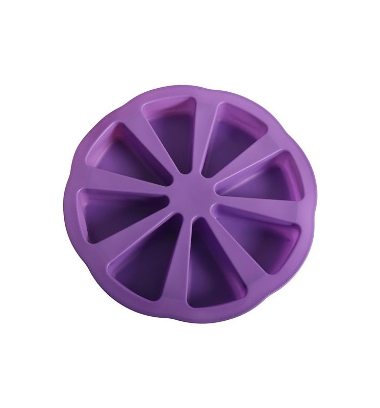 Silicone Mold for Cake, 8 Grilles, Triangular Shape, Dish for Pizza, Baking Utensils,  DIY, Molds for Cakes and Pastries