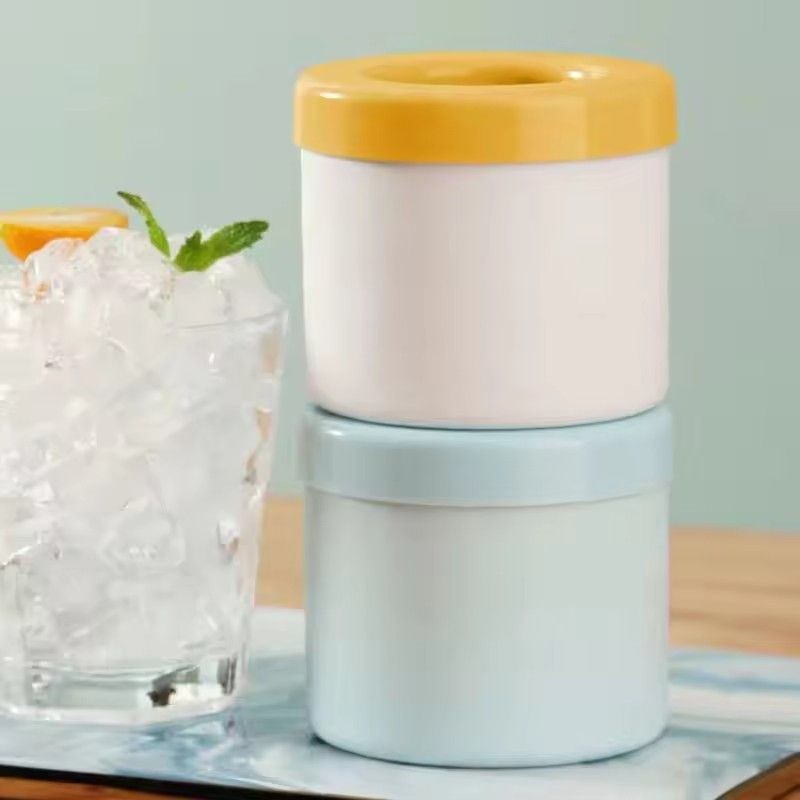 1pc Silicone Ice Cube Mold, Round Ice Cube, Summer Home Refrigerator, Frozen Ice Machine, Creative Ice Cube Mold, Bar Tools